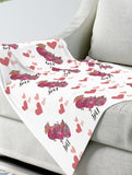 Holy Family Hearts-Catholic Baby Swaddle Blankets