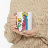 St. Joseph Touching Mary's Belly Catholic Mug!