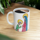 St. Joseph Touching Mary's Belly Catholic Mug!