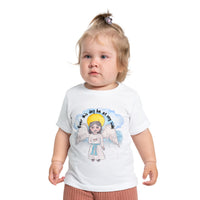 Catholic Baby Clothes: Guardian Angel Baby Short Sleeve T-Shirt