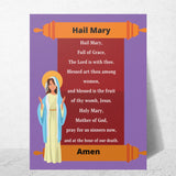 Catholic Classroom Teaching Posters: Hail Mary Catholic Prayer Poster for Classrooms (Satin Posters)