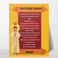 Catholic Classroom Teaching Posters: Hail Holy Queen Catholic Prayer Poster for Classrooms (Satin Posters)