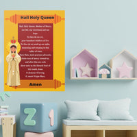 Catholic Classroom Teaching Posters: Hail Holy Queen Catholic Prayer Poster for Classrooms (Satin Posters)