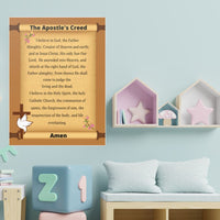 Catholic Classroom Teaching Posters: The Apostle's Creed Catholic Prayer Poster for Classrooms (Satin Posters)