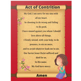 Catholic Classroom Teaching Posters: The Act of Contrition Catholic Prayer Poster for Classrooms (Satin Posters)