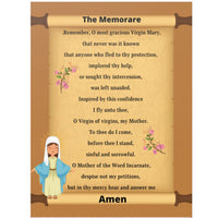 Catholic Classroom Teaching Posters: The Memorare Catholic Prayer Poster for Classrooms (Satin Posters)