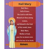 Catholic Classroom Teaching Posters: Hail Mary Catholic Prayer Poster for Classrooms (Satin Posters)