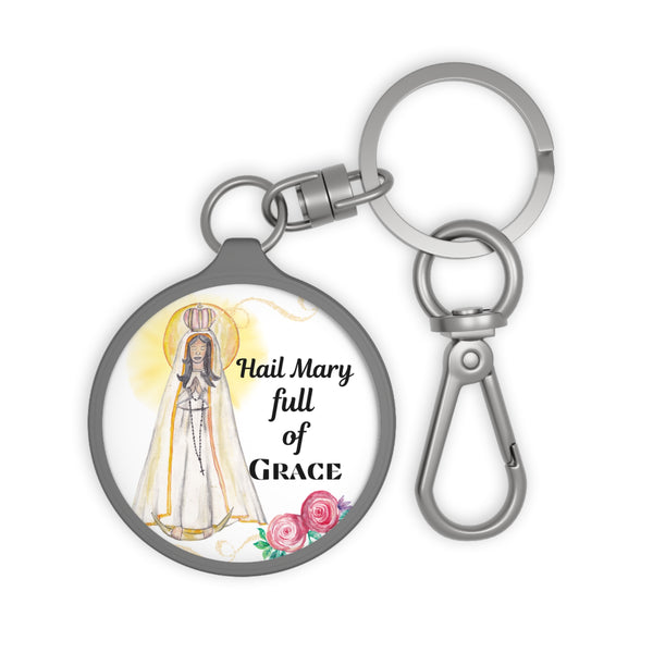 Our Lady of Fatima Keyring Tag