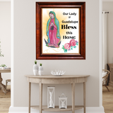 Our Lady of Guadalupe, Home House Blessing Catholic Art Print Poster, House Warming Catholic Gift, Virgin Mary Art