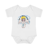 Catholic Baby Clothes: Guardian Angel Infant Baby Rib Bodysuit