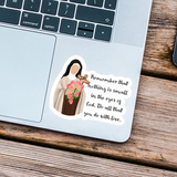 St. Therese of Lisieux Quote Sticker