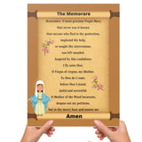 Catholic Classroom Teaching Posters: The Memorare Catholic Prayer Poster for Classrooms (Satin Posters)