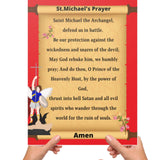 Catholic Classroom Teaching Posters: The St. Micheal Catholic Prayer Poster for Classrooms (Satin Posters)