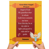 Catholic Classroom Teaching Posters: Guardian Angel Catholic Prayer Poster for Classrooms (Satin Posters)