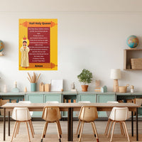 Catholic Classroom Teaching Posters: Hail Holy Queen Catholic Prayer Poster for Classrooms (Satin Posters)