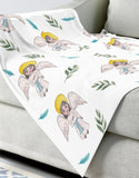 Guardian Angel Catholic Baby Swaddle Blanket