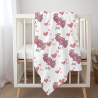 Holy Family Hearts-Catholic Baby Swaddle Blankets