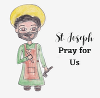 St. Joseph Sticker Sheet- Catholic Stickers-Catholic Gifts