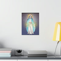 Our Lady of Grace, Mama Mary Watercolor Print-Modern Catholic Art-Contemporary-Original Art-Catholic Home Decor