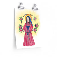 INSTANT DOWNLOAD Our Lady of the Rosary Catholic Wall Art Print-8x10 Print