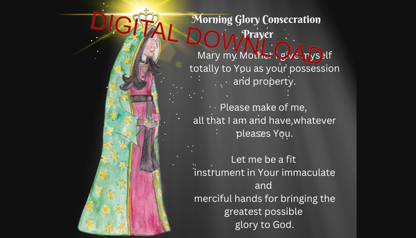 INSTANT DOWNLOAD Catholic Prayer Poster, Our Lady of Guadalupe Consecration Prayer