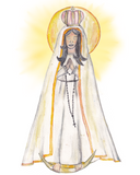 INSTANT DOWNLOAD Our Lady of Fatima Catholic Wall Art Print - 8x10 Print