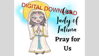 INSTANT DOWNLOAD Our Lady of Fatima,  Our Lady of Fatima Print, Catholic Nursery Art