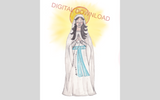 INSTANT DOWNLOAD Our Lady of Lourdes Art Print- 8x10 Print