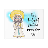 Our lady of Fatima-Catholic Baby Nursery Decor Wall Art for Baby Room Watercolor Print